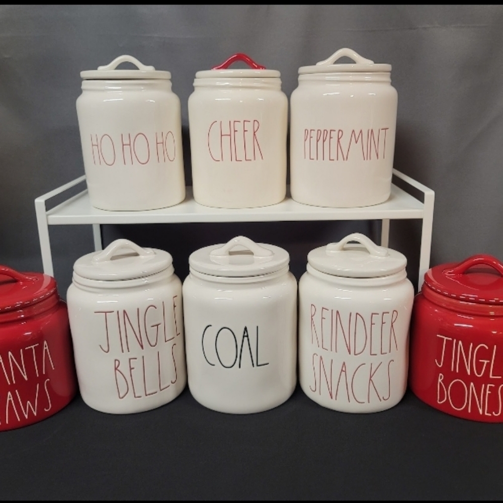 Rae Dunn Medium Christmas Canisters